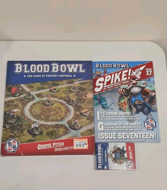 Warhammer Bloodbowl Gnome Pitch, Cards And Spike Issue 17