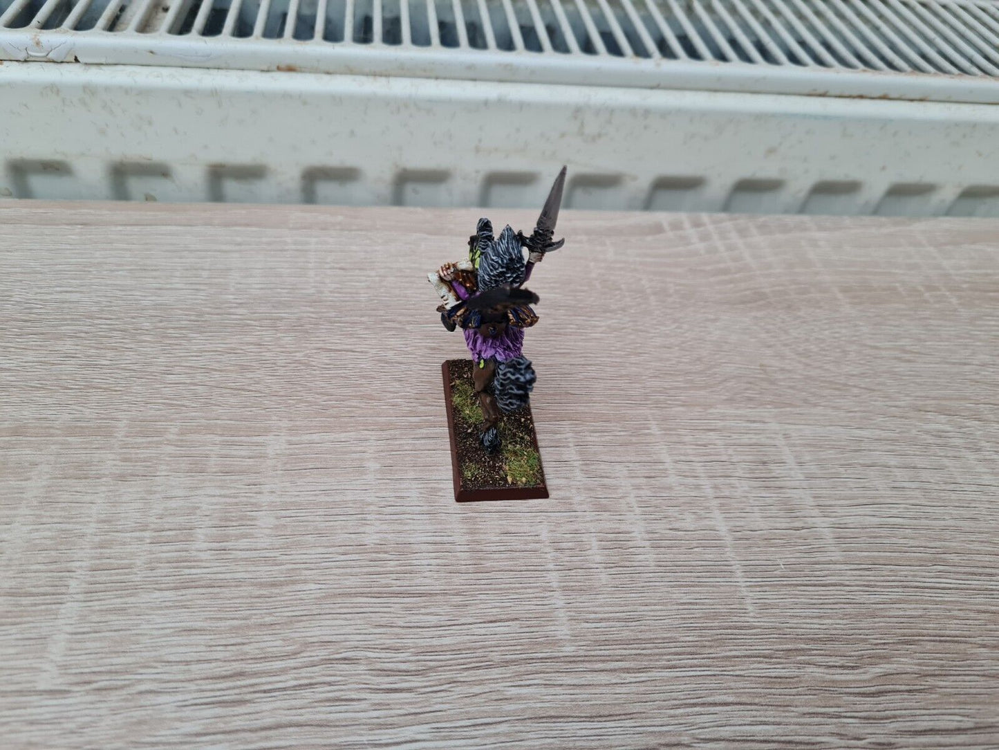 Warhammer Dark Elf Sorcerer On Mounted Medal Oop Nicely Painted And Based