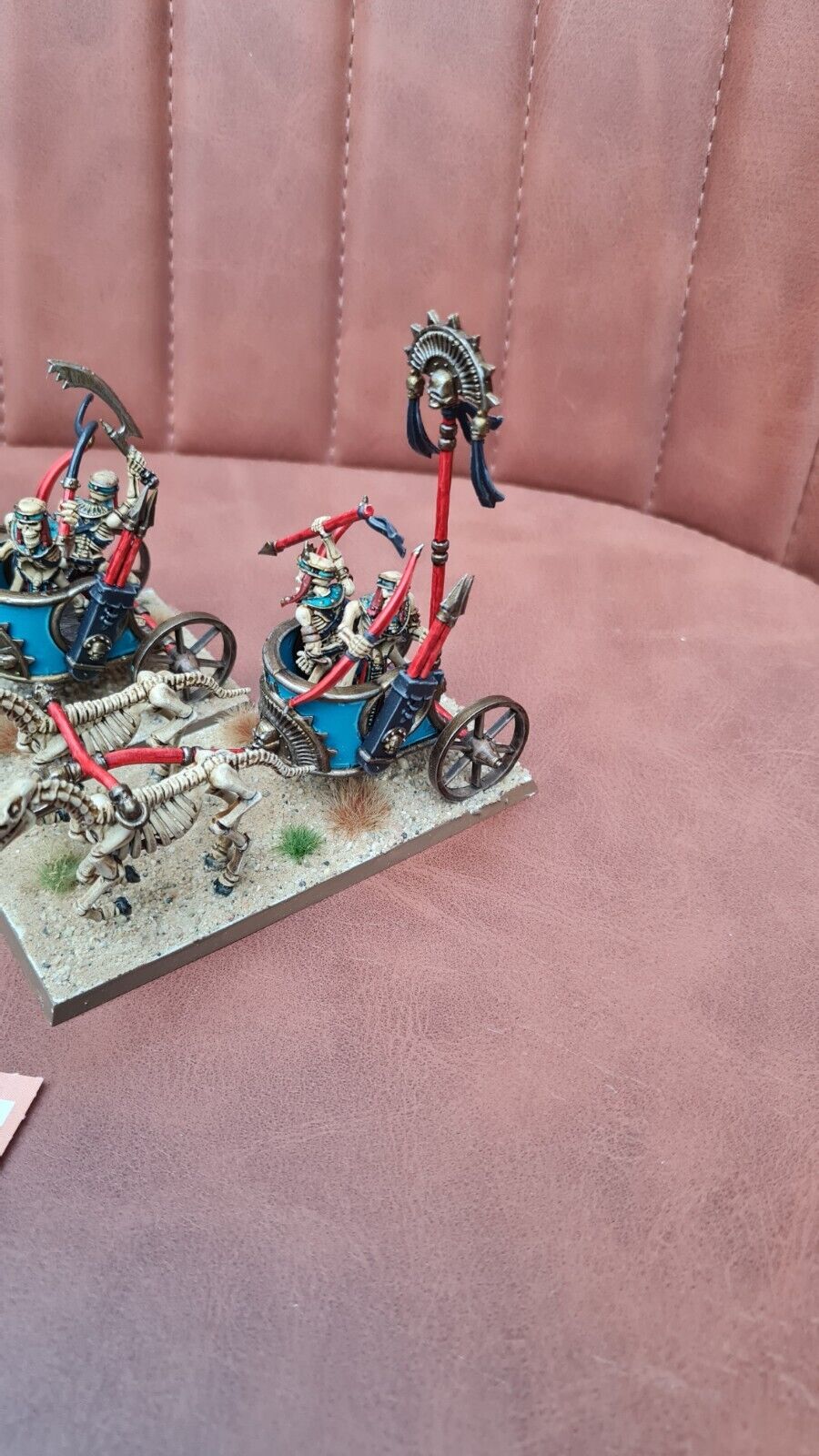 Warhammer Tow Tomb King Chariots X 3 Well Painted