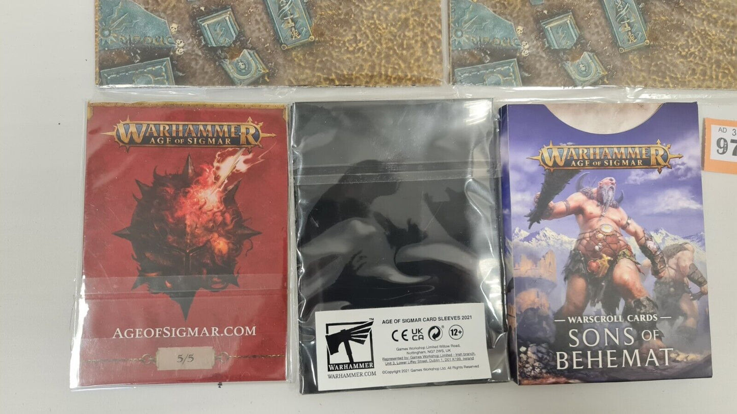 Warhammer Aos Map, Data Cards, Sleeve Bundle