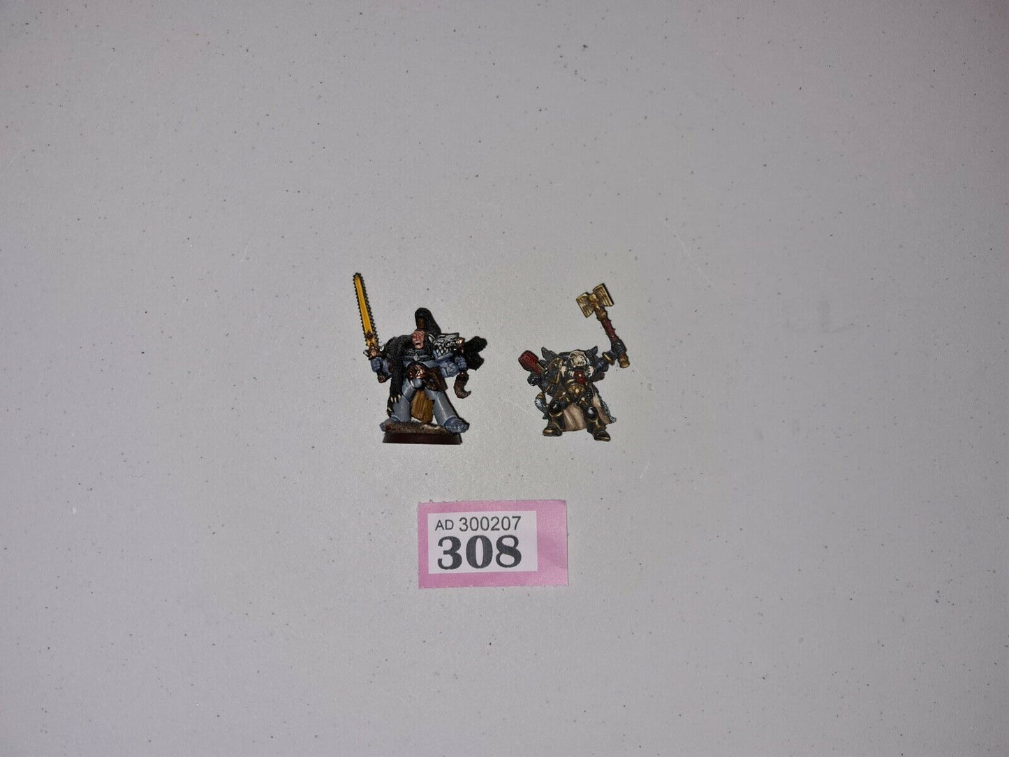 Warhammer 40k Space Wolfs Ragnar Blackmane + Ulrik The Slayer Nicely Painted met