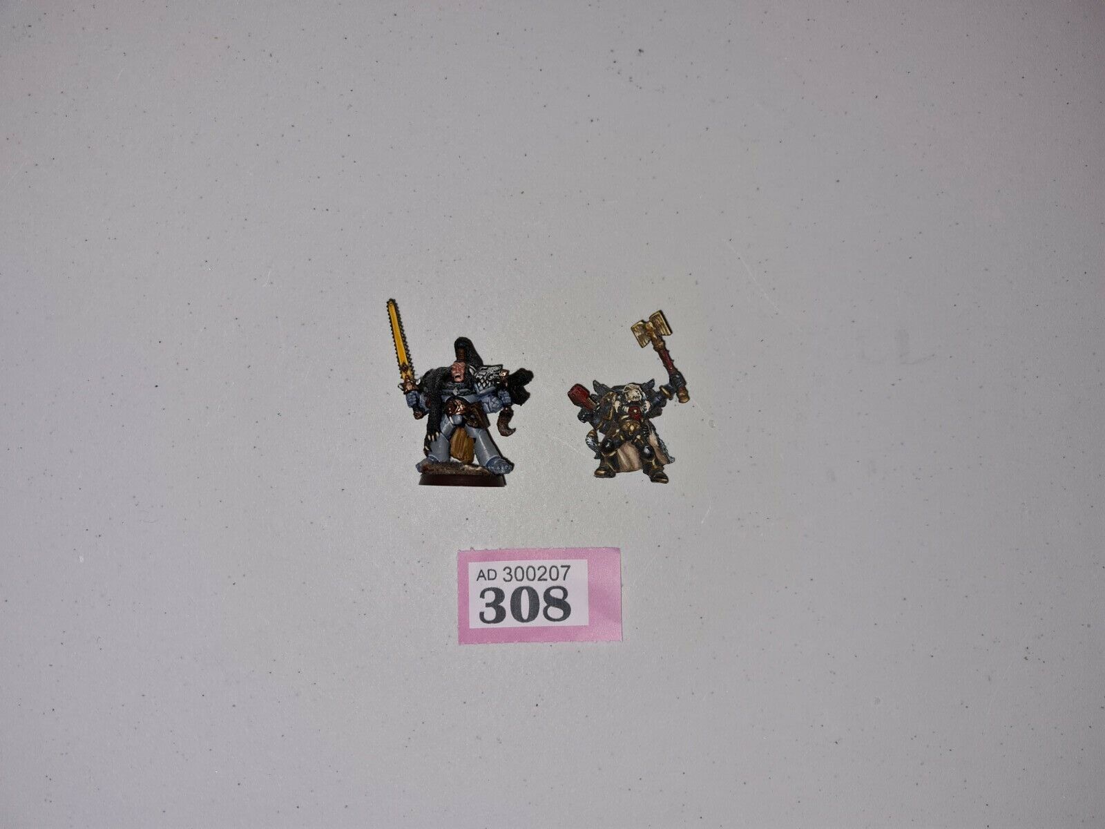 Warhammer 40k Space Wolfs Ragnar Blackmane + Ulrik The Slayer Nicely Painted met