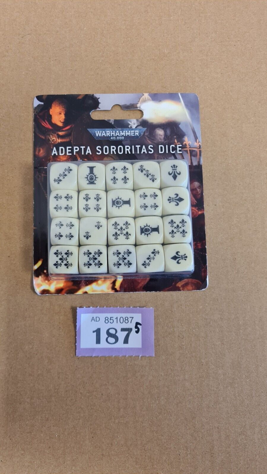 Warhammer 40k Adepta Sororitas Dice White