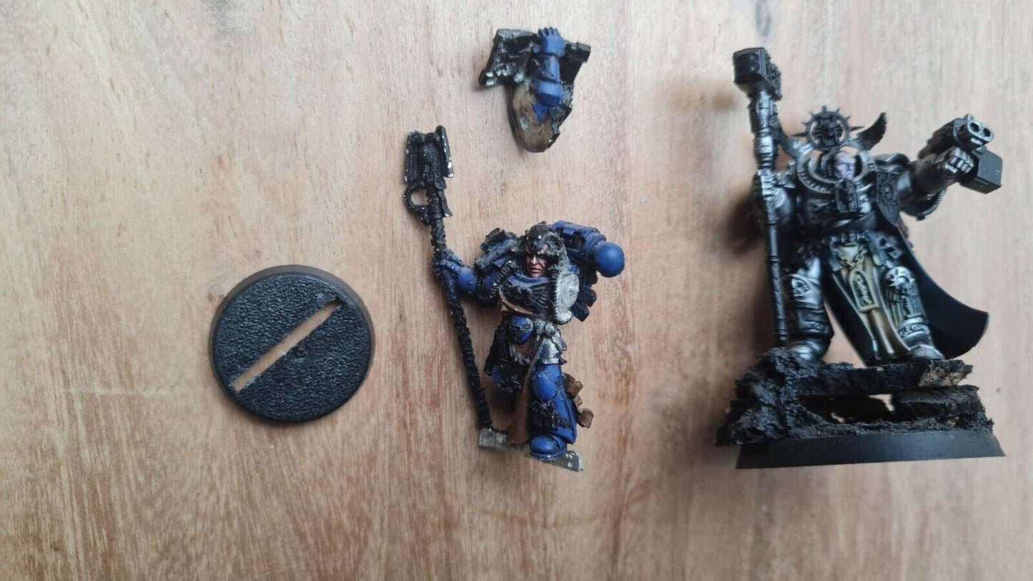 Warhammer 40k Grand master Voldus + Librarian Metal Oop