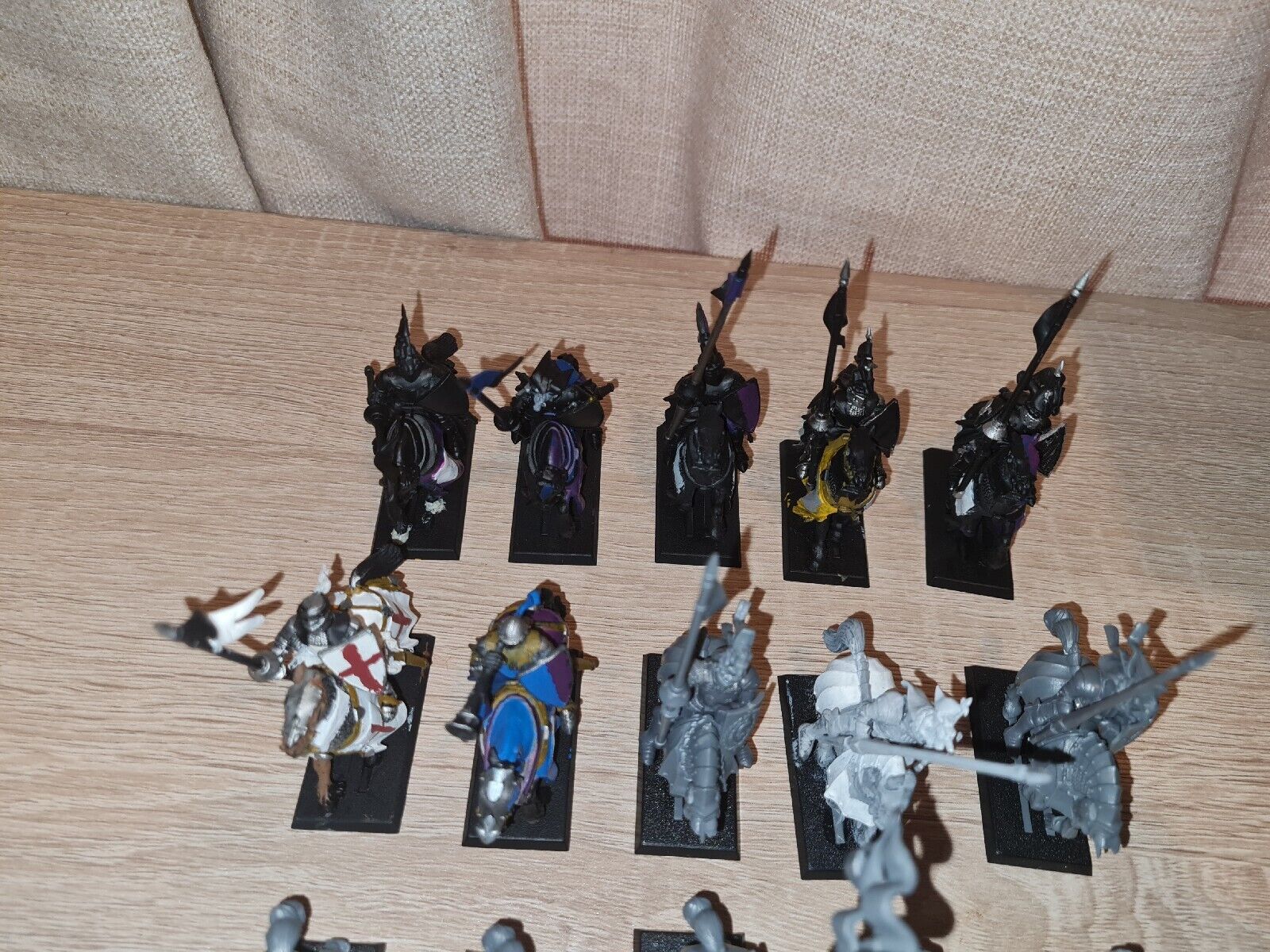 Warhammer Bretonnian Knights Of The Realm X 7 + 9 Empire Kngiths/Bret Riders