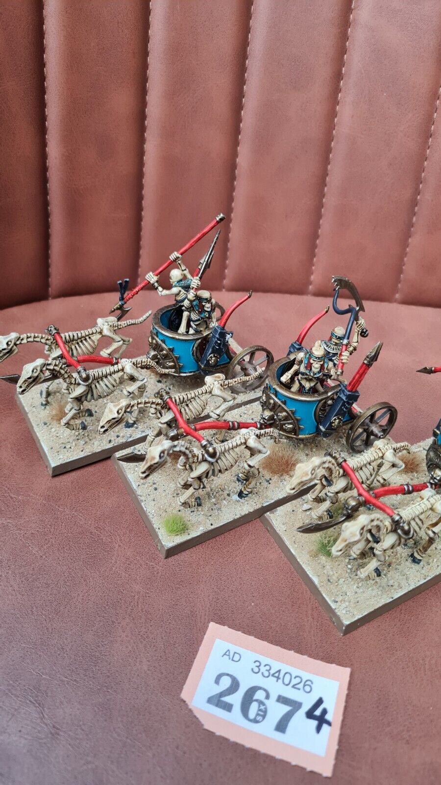 Warhammer Tow Tomb King Chariots X 3 Well Painted