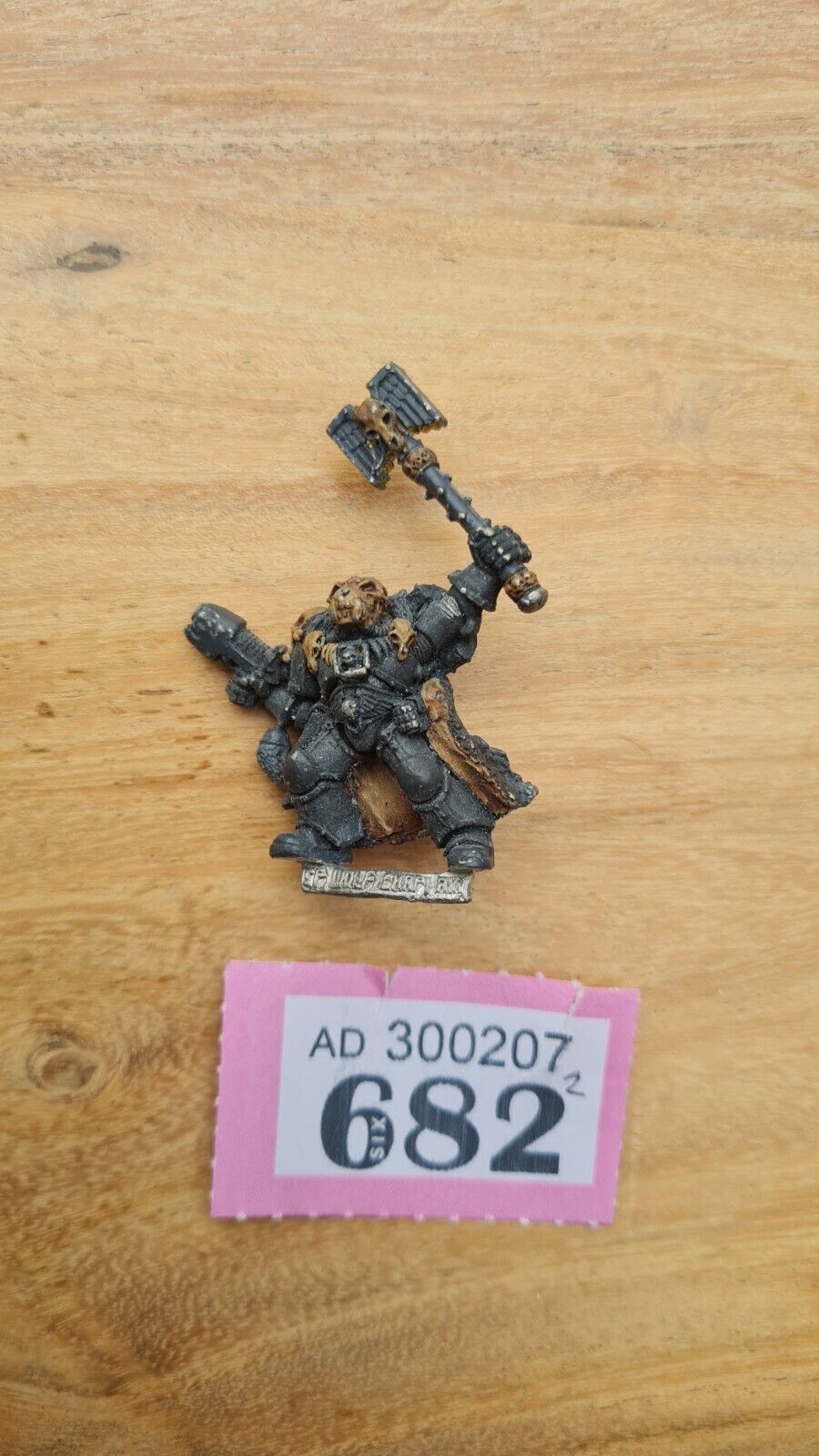 Warhammer 40k Space Wolf Chaplain Metal