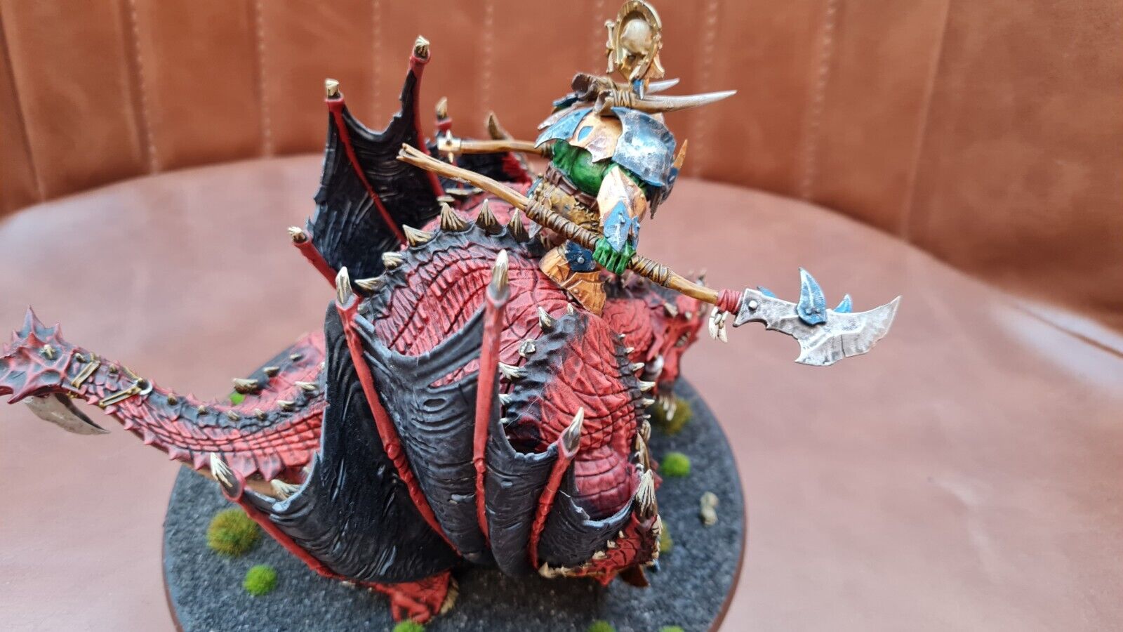 Warhammer Orruk Warclans Megaboss On Maw-krusha Nicely Painted