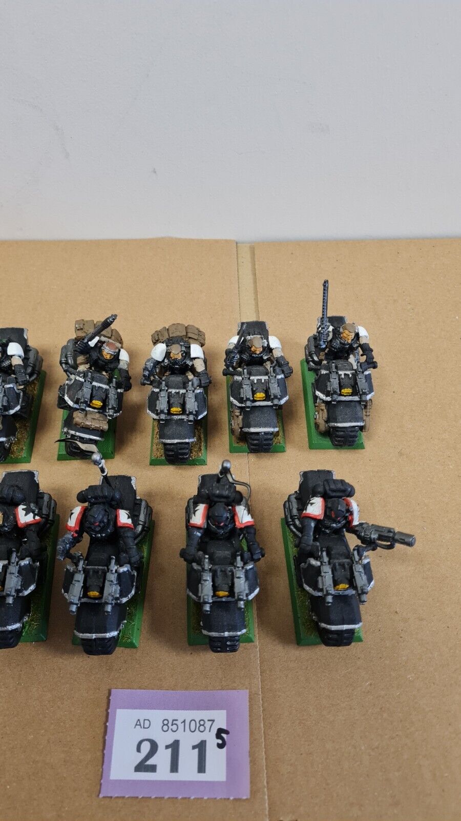 Warhammer 40k Space Marine Metal Scout Bikes X 5 + Normal Bikes Oop X 4