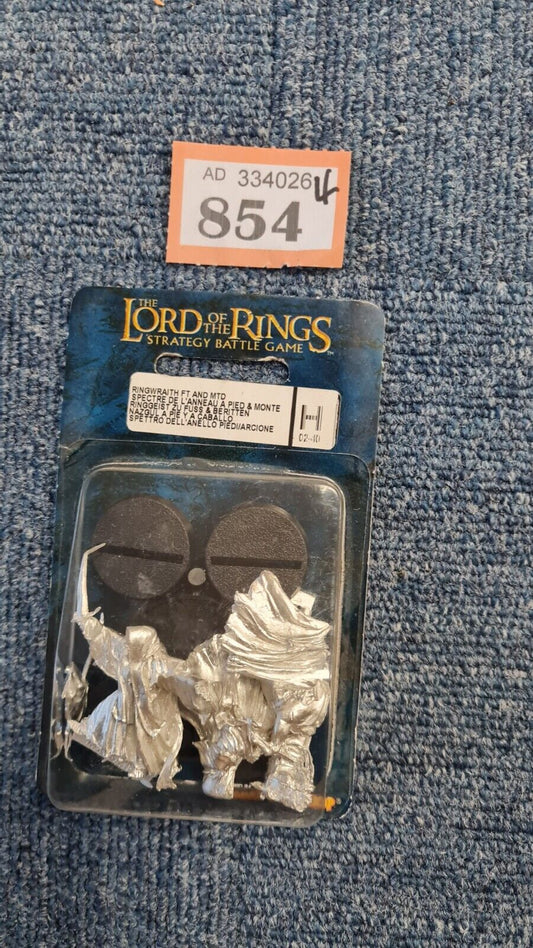 Warhammer Lotr Ringwraith On Foot And Mounted Blister Pack New