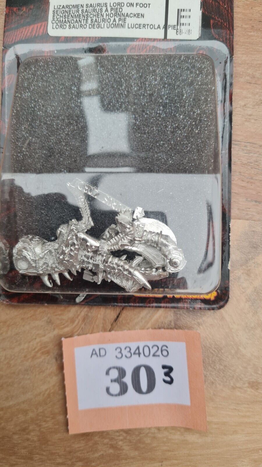 Warhammer Lizardmen Seraphon The Old World Saurus Lord On Foot Metal