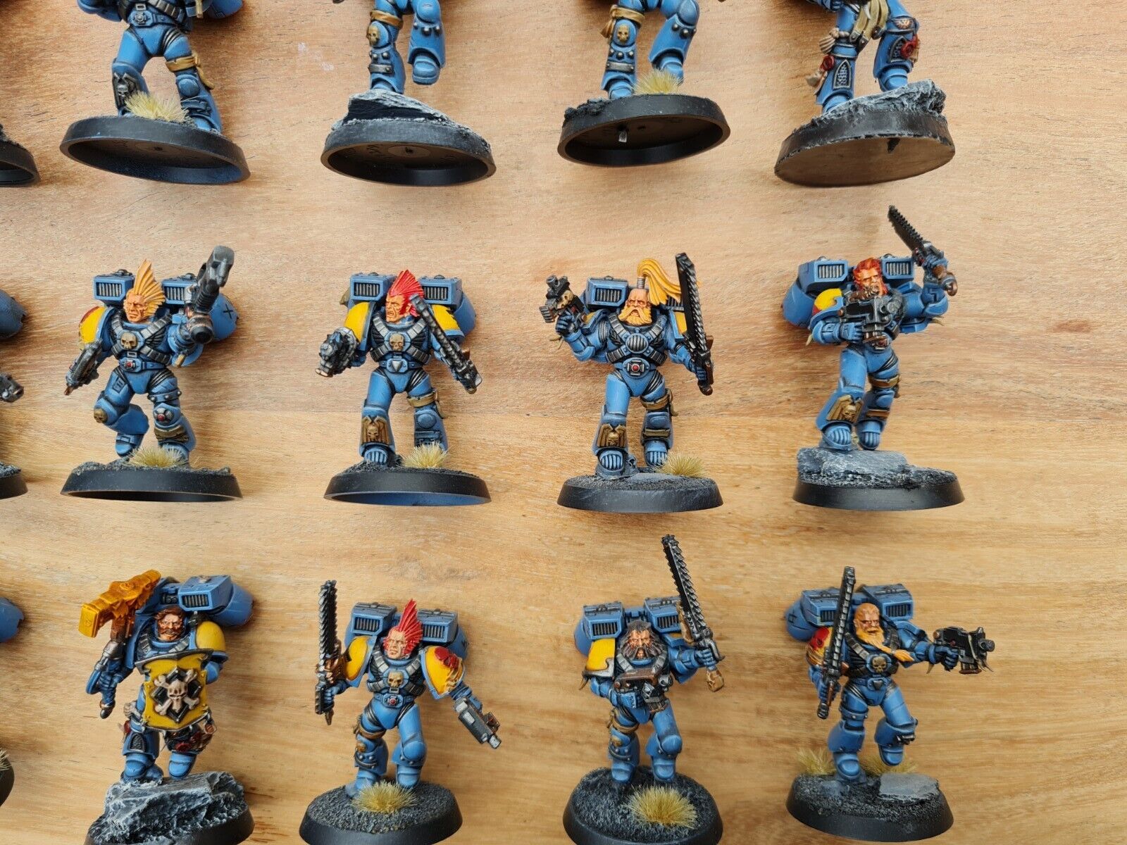 Warhammer 40k Space Marine Assault Marines X 17 Well Painted And Based