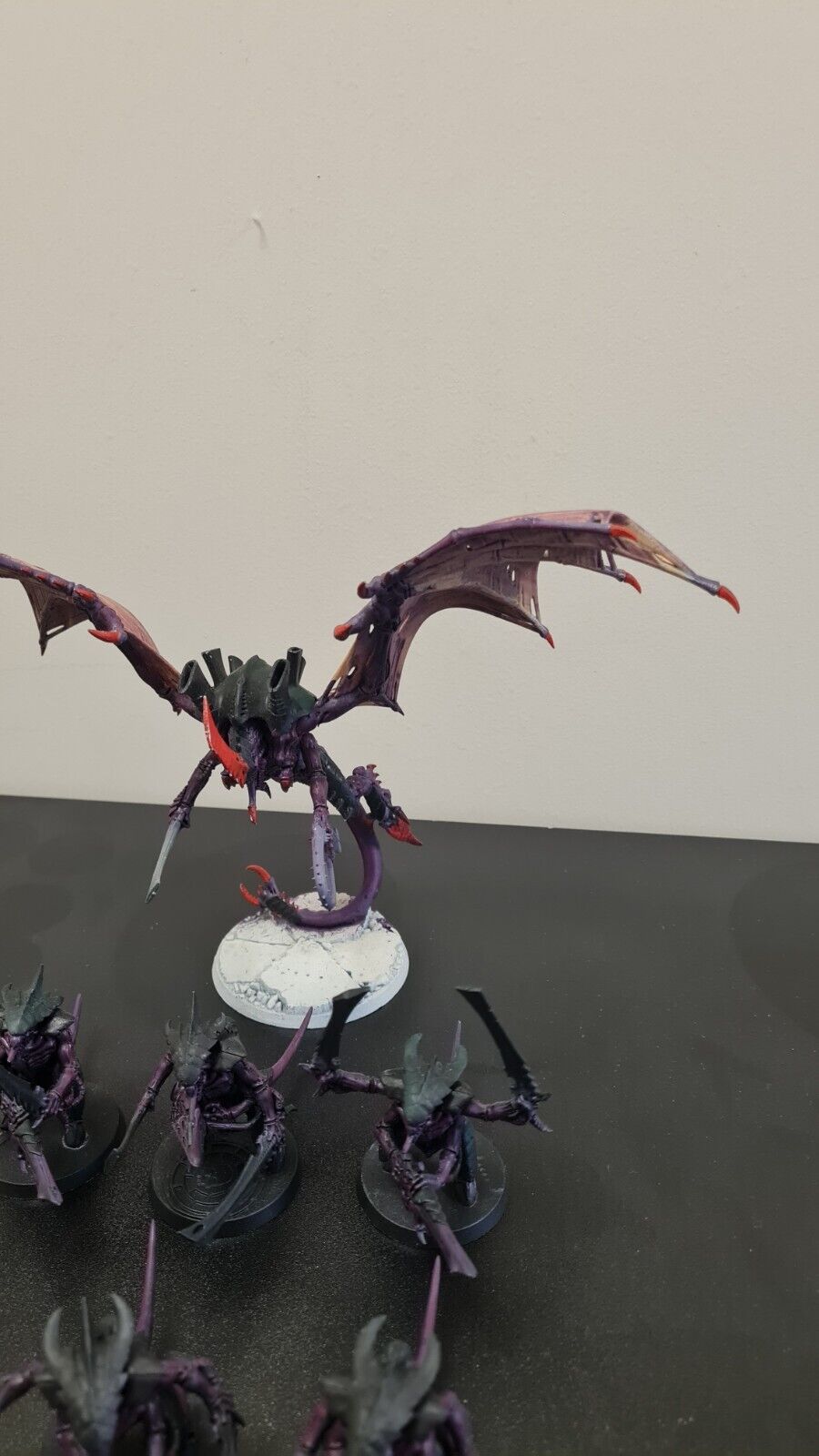 Warhammer 40k Tyranid Winged Hive Tyrant + 6 Warriors