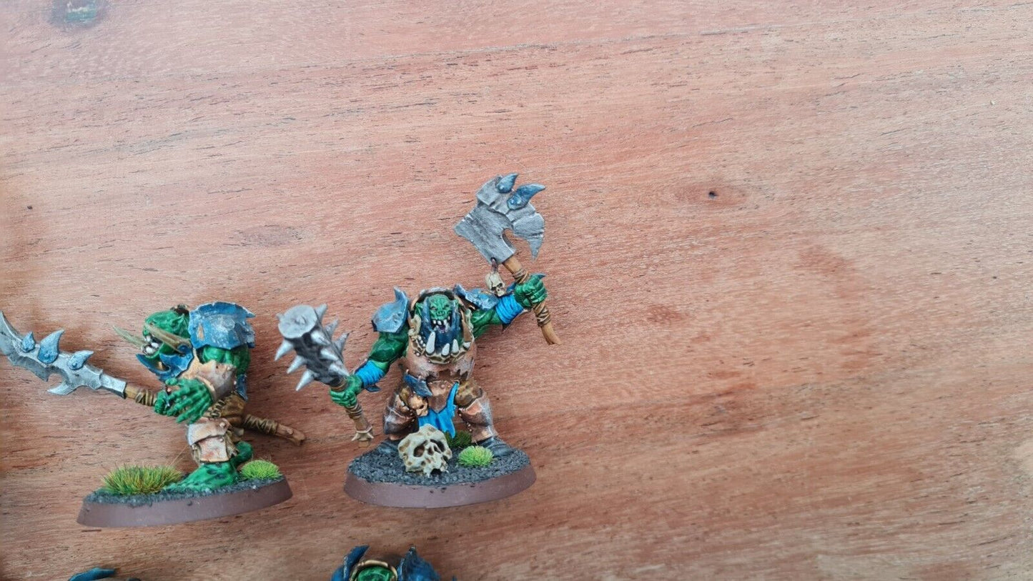 Warhammer Aos Orruk Warclans Warchanter + 4 Brutes Nicely Painted