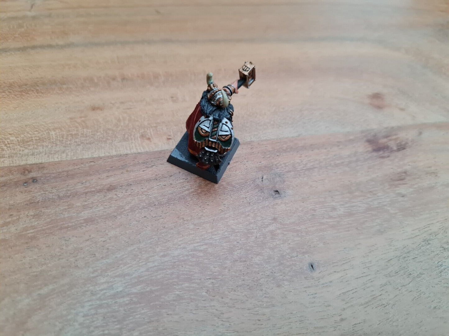 Warhammer Dwarf Lord With Hammer And Shield Nicely Painted