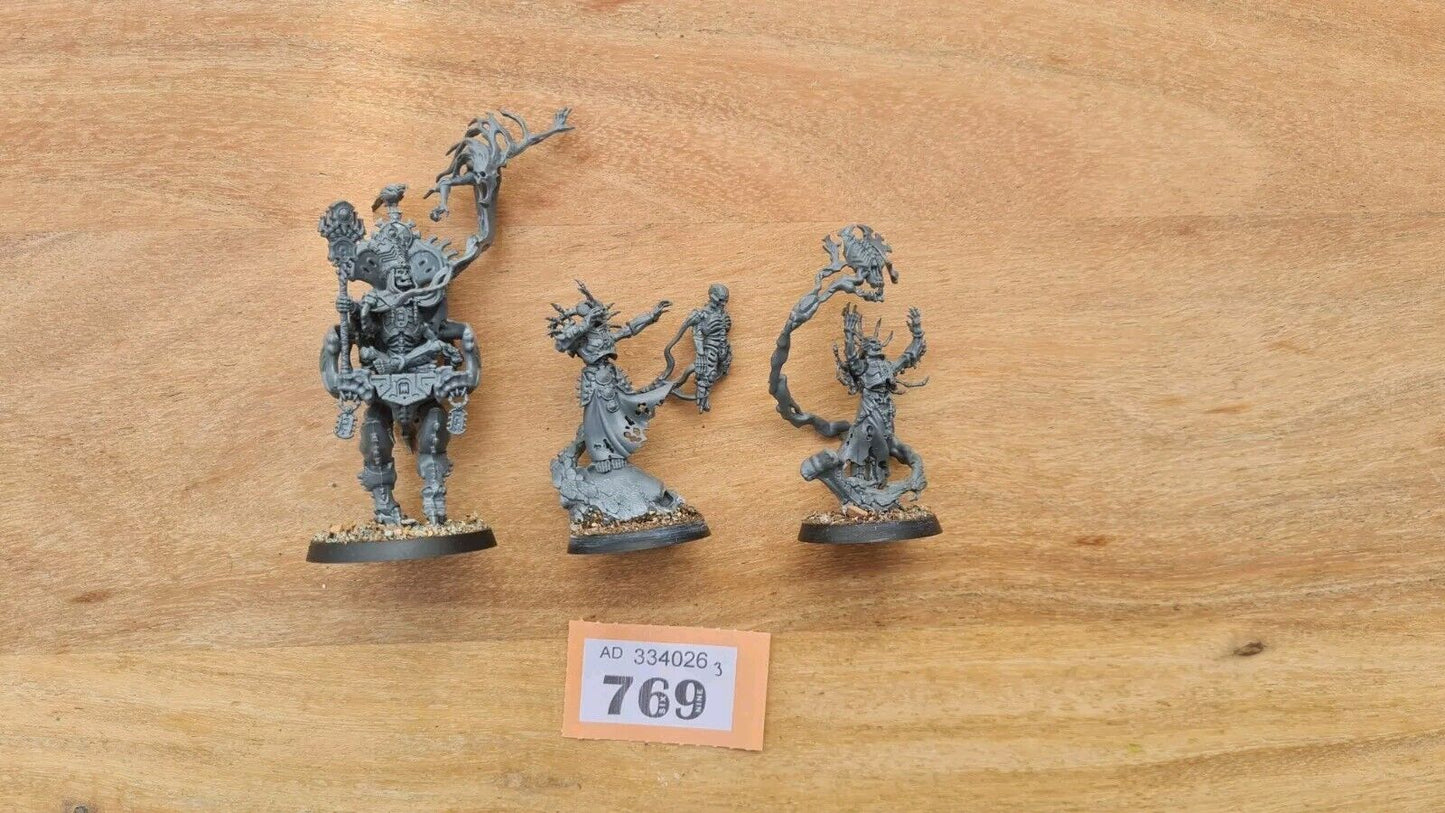 Warhammer Aos Ossiarch Bonereapers Army Characters X 3