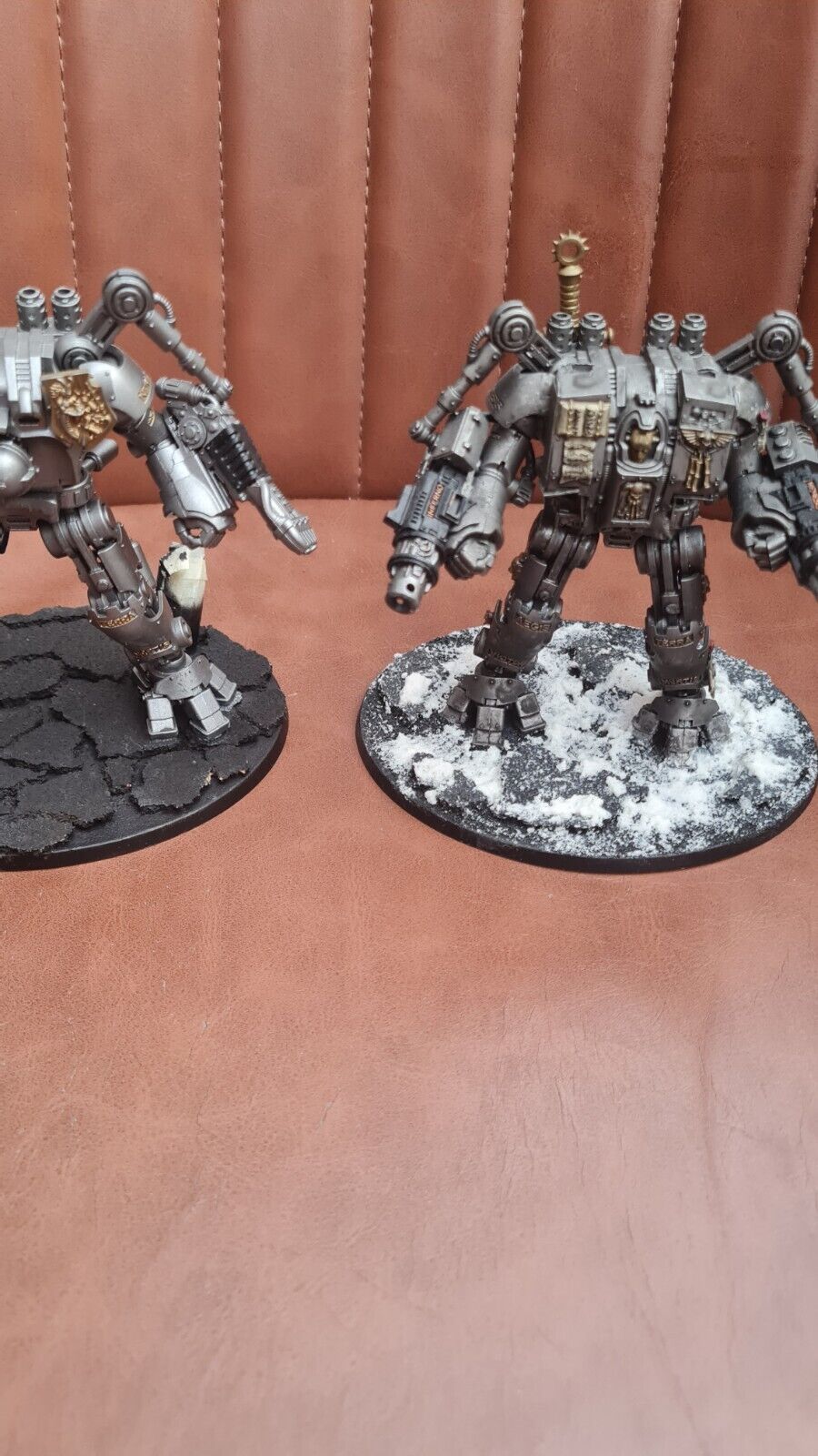 Warhammer 40k Grey Knights Dreadknights X 2 1 Missing a Faceplate