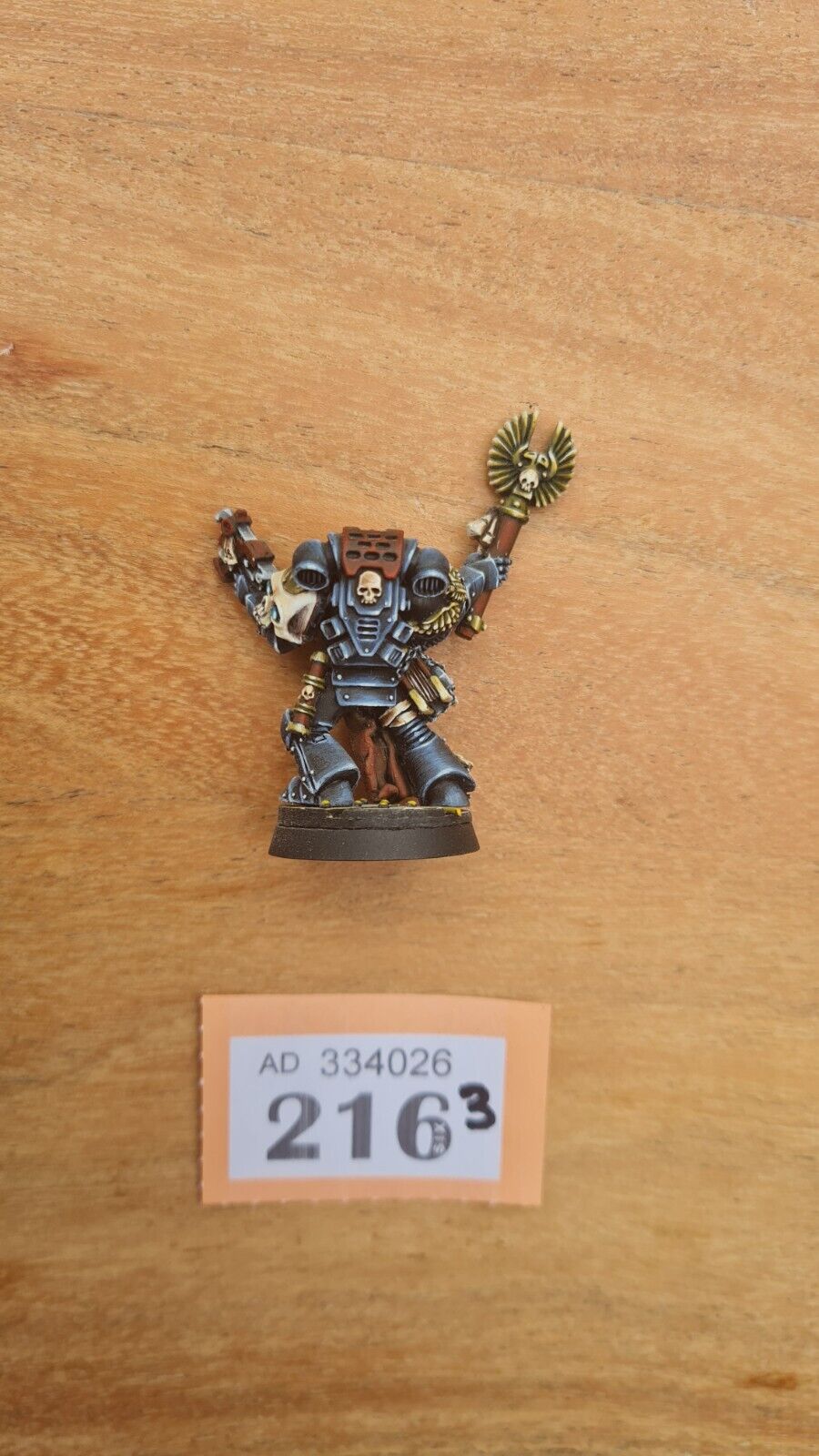 Warhammer 40k Chaplain With Skull Helmet Well Painted Metal