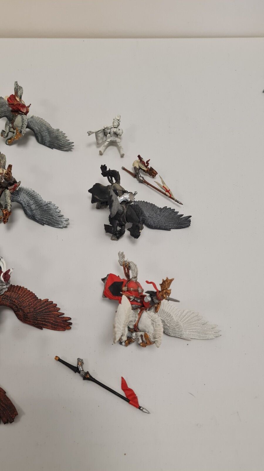 Warhammer The Old World Bretonnian Pegasus Knighrs X 8 Meed A Little Work