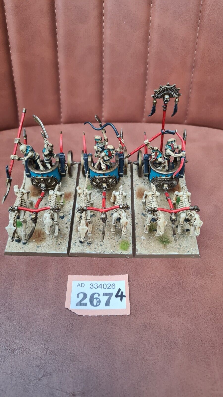 Warhammer Tow Tomb King Chariots X 3 Well Painted