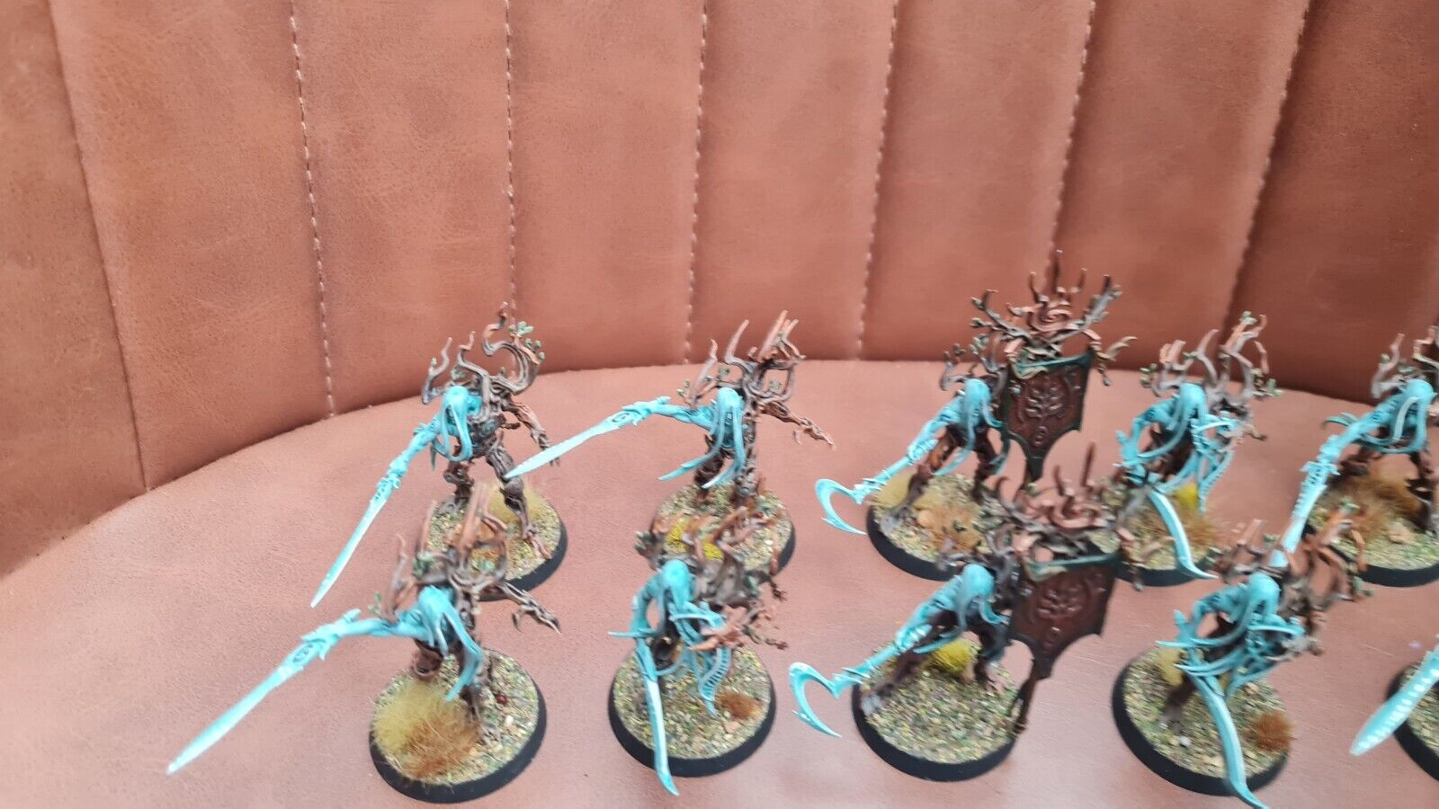 Warhammer Aos Sylvaneth Tree Revenants X 10 Nicely Painted