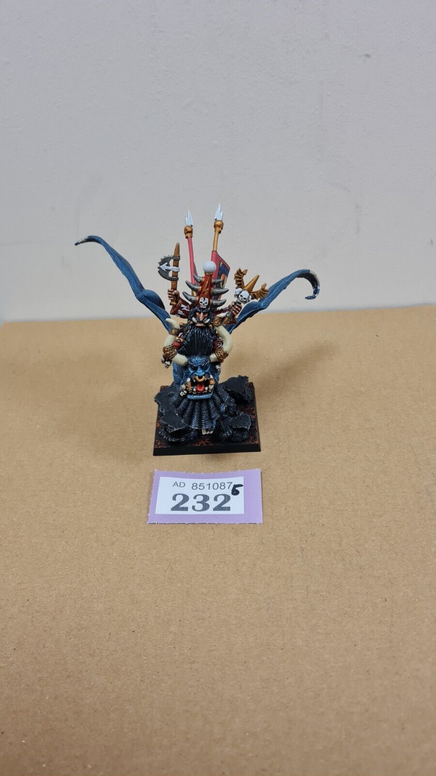 Warhammer Chaos Dwarf Sorcerer On Lammasu Well Painted