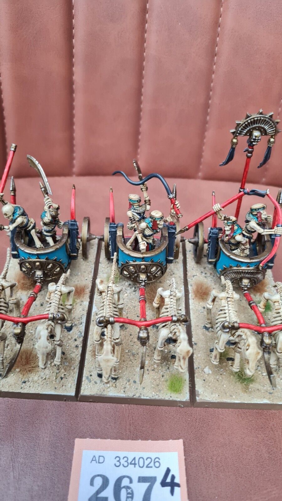 Warhammer Tow Tomb King Chariots X 3 Well Painted