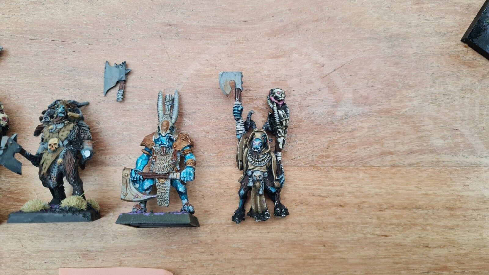 Warhammer Beastmen Characters X 4 3 Metal 1 Finecast