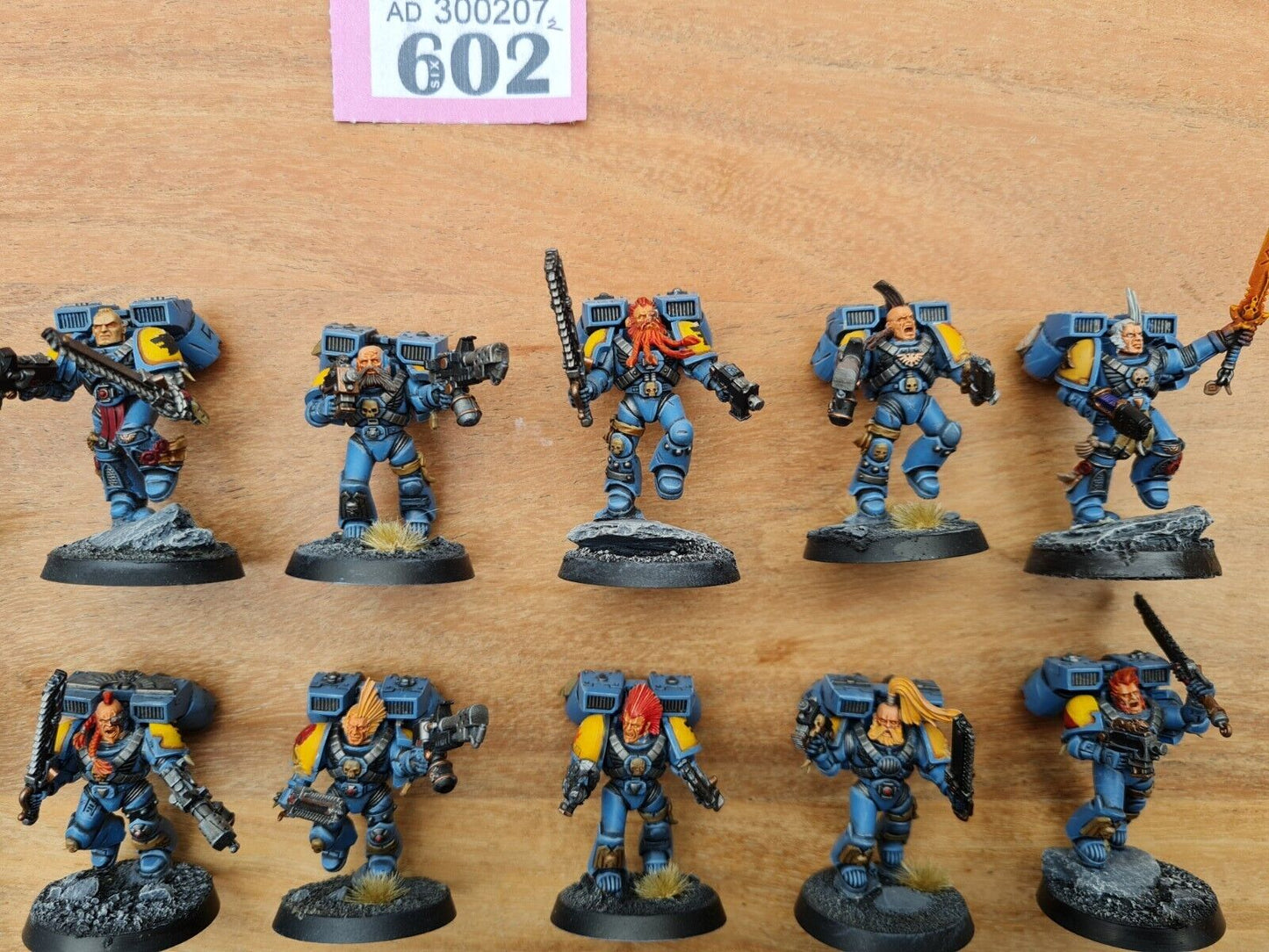 Warhammer 40k Space Marine Assault Marines X 17 Well Painted And Based