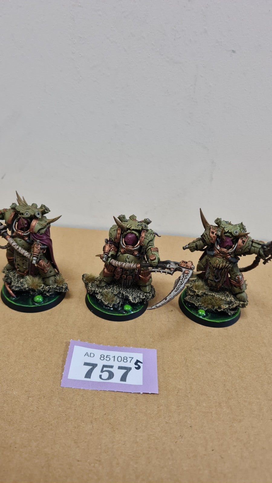 Warhammer 40k Deathguard Deathshroud Terminators Well Painted