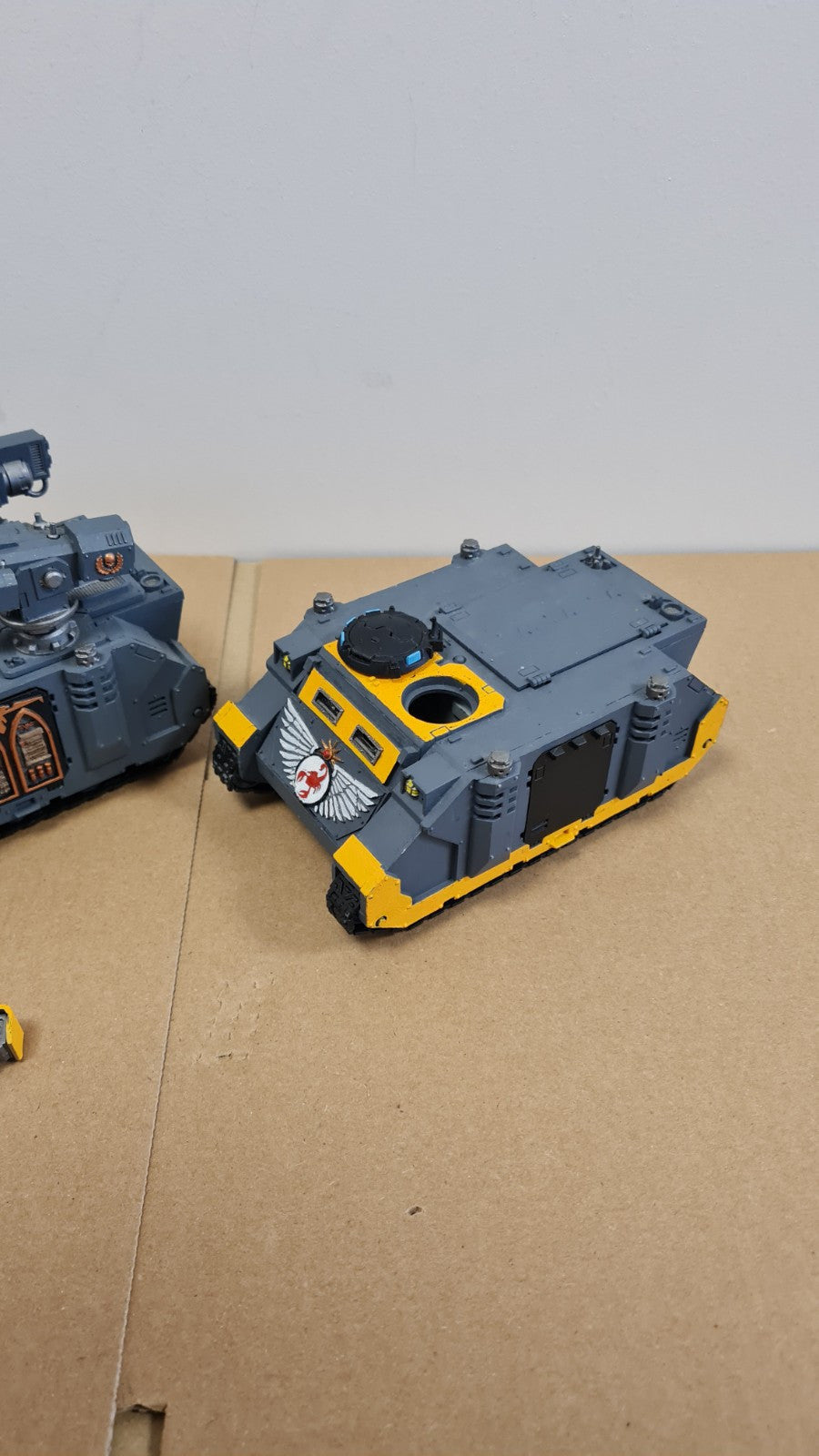 Warhammer 40k Space Marine Hunter Stalker + 2 Rhinos With Red Scorpion Parts