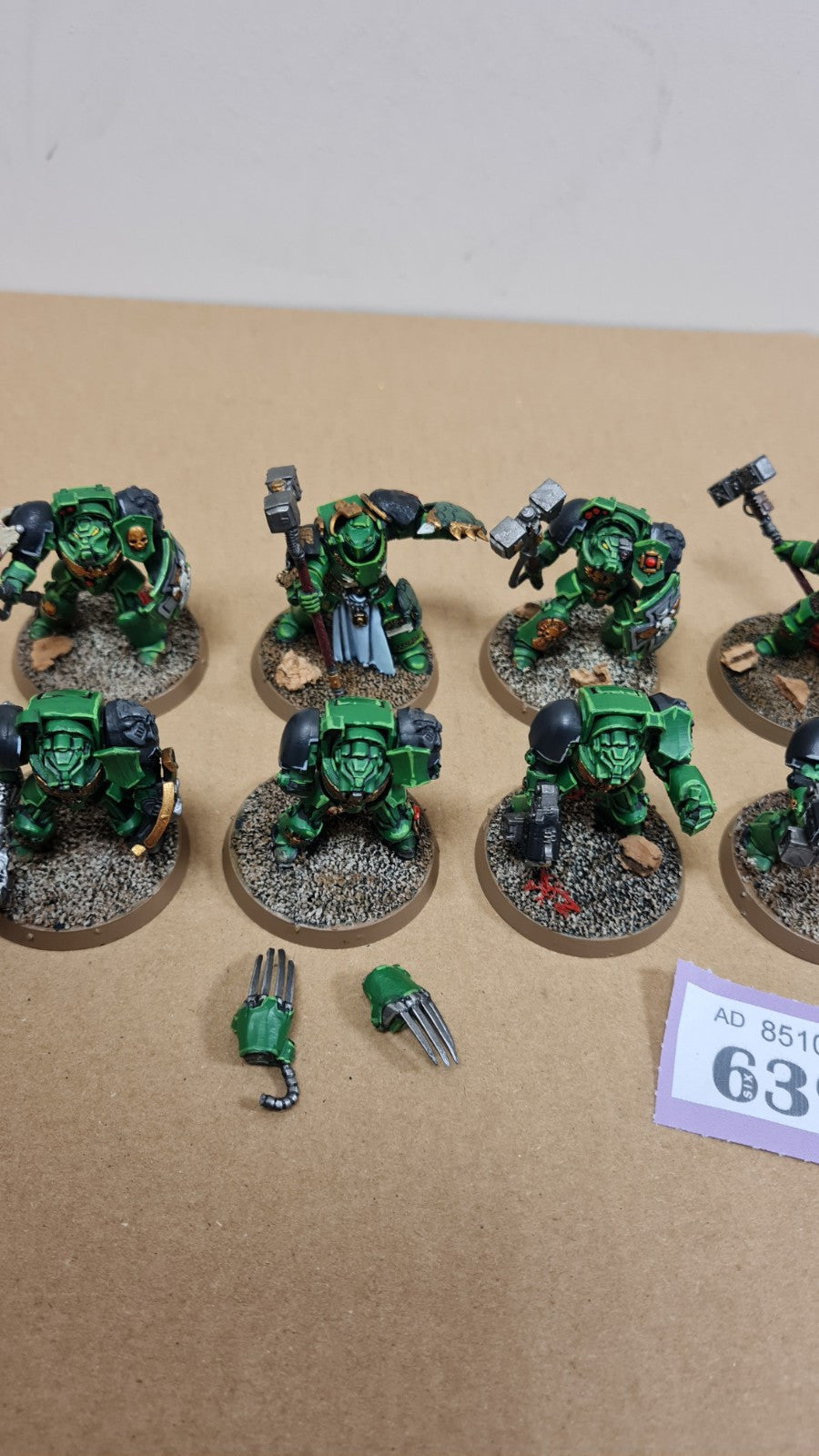 Warhammer 40k Space Marine Terminators X 9 Painted