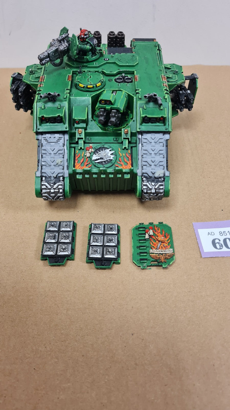 Warhammer 40k Space Marine Land Raider With Salamander Forgeworld Doors