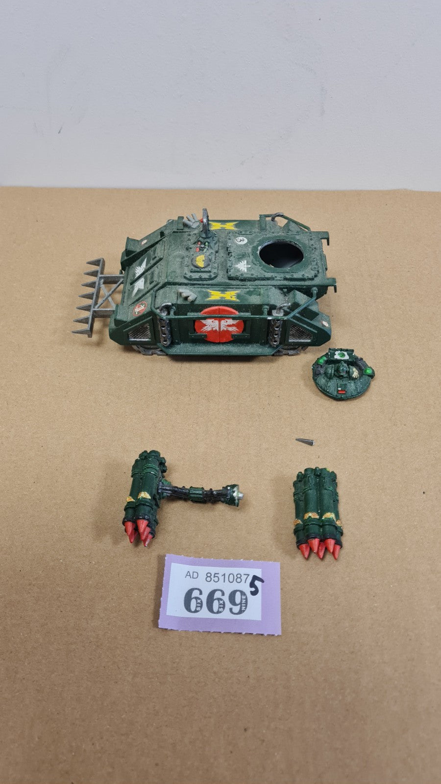 Warhammer 40k Space Marine Whirlwind Tank Metal