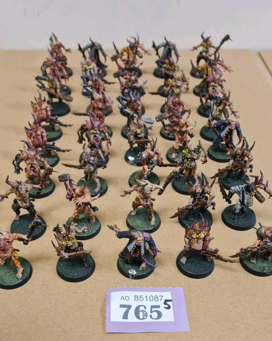 Warhammer 40k Death Guard Pox Walkers X 40 Nicely Painted