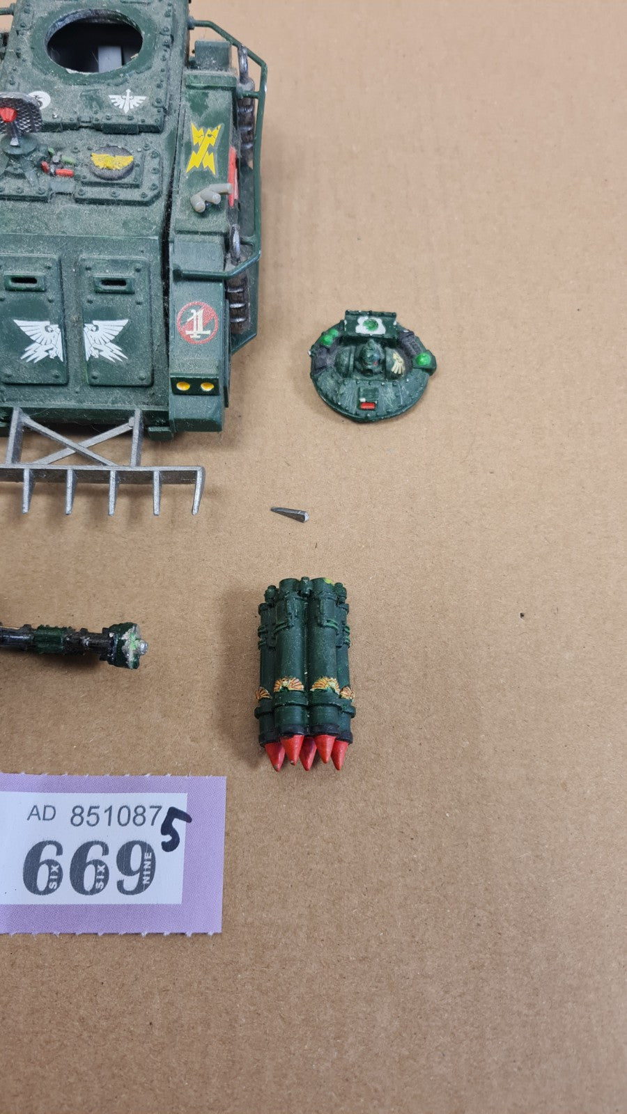 Warhammer 40k Space Marine Whirlwind Tank Metal