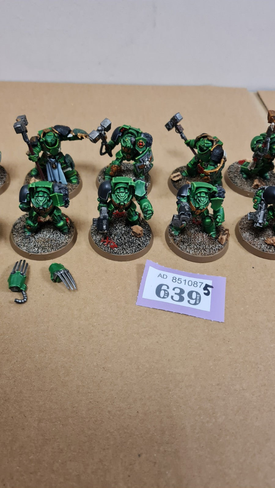 Warhammer 40k Space Marine Terminators X 9 Painted