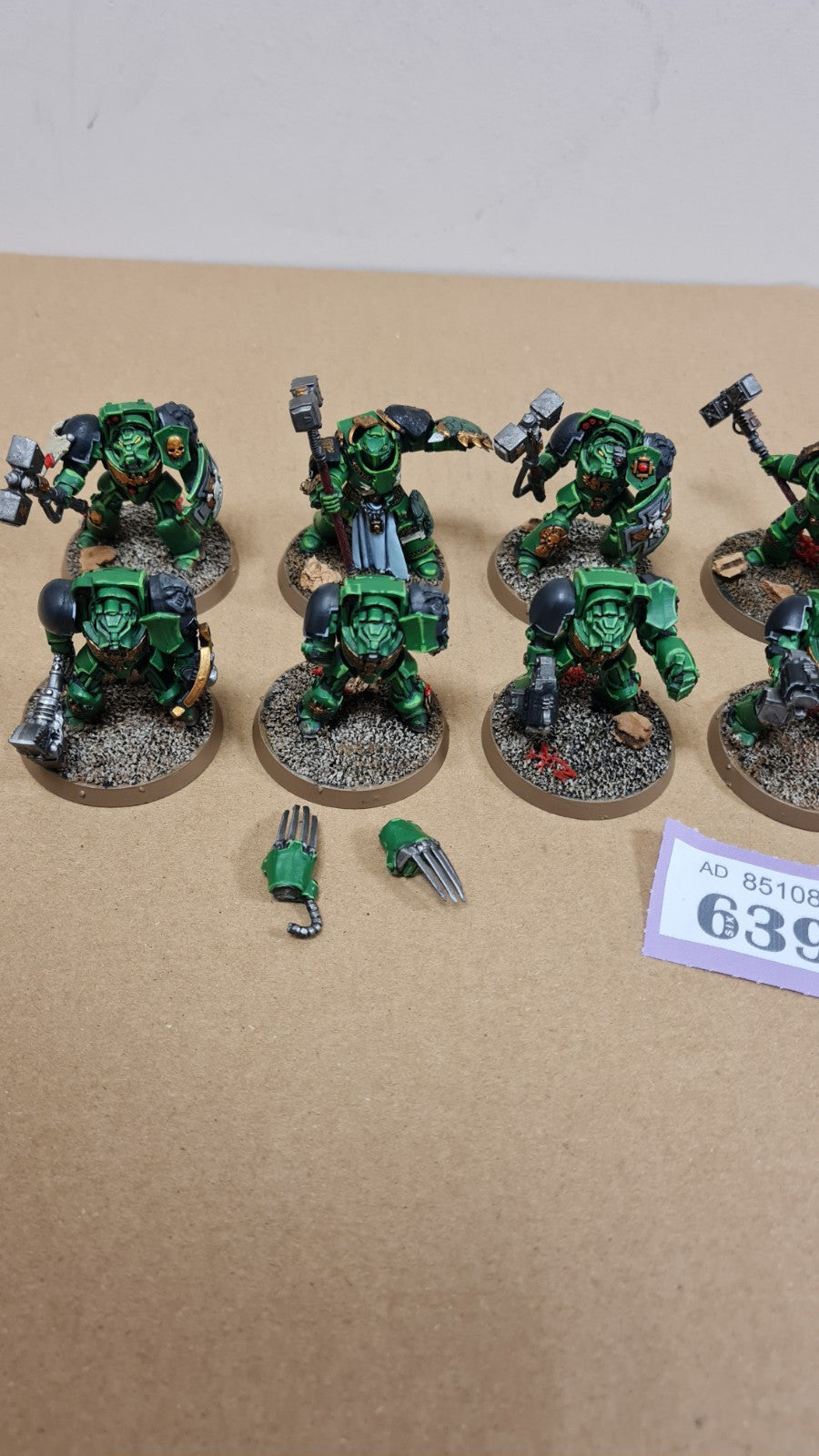 Warhammer 40k Space Marine Terminators X 9 Painted