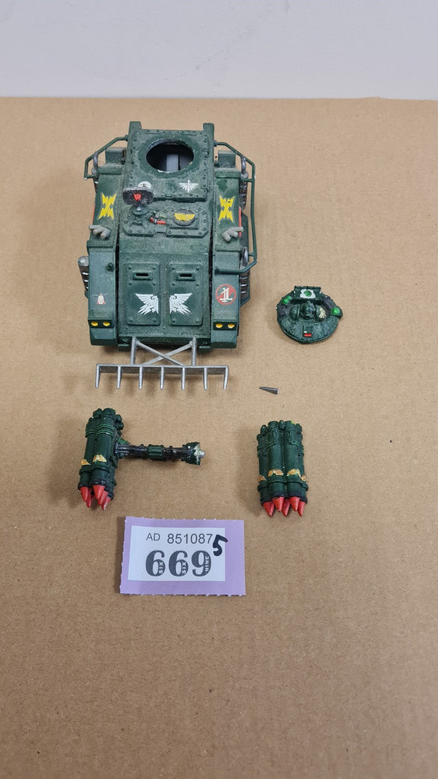 Warhammer 40k Space Marine Whirlwind Tank Metal