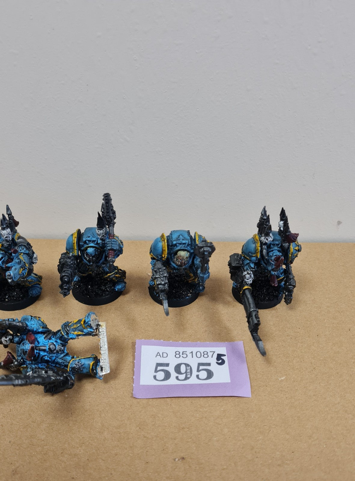 Warhammer 40k Chaos Space Marine Terminators X 5 Metal Oop