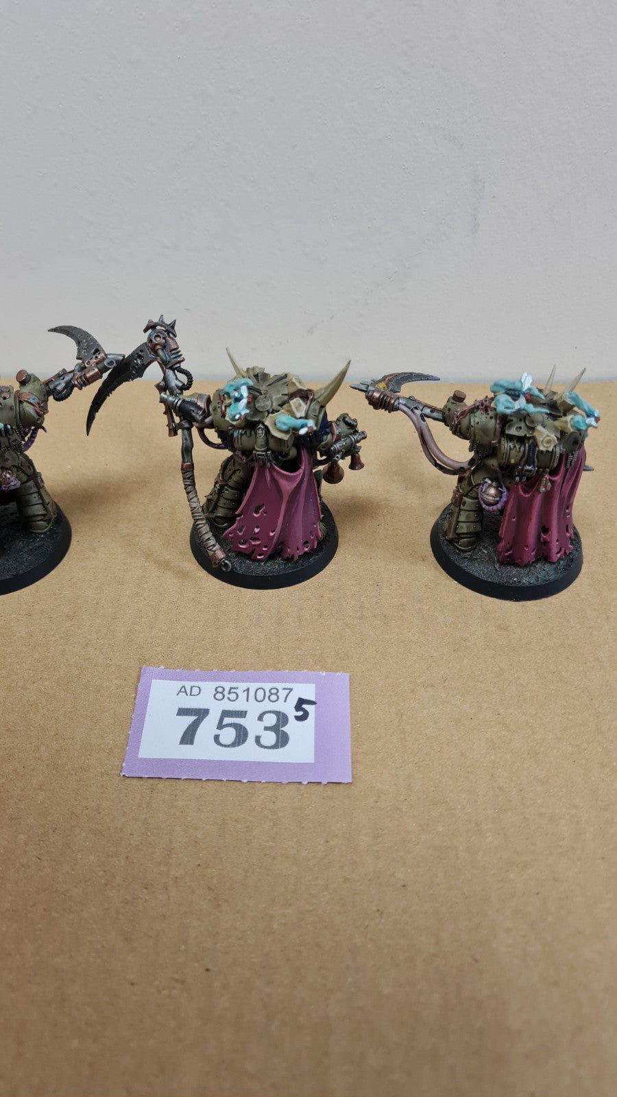 Warhammer 40k Deathguard Deathshroud Terminators Well Painted