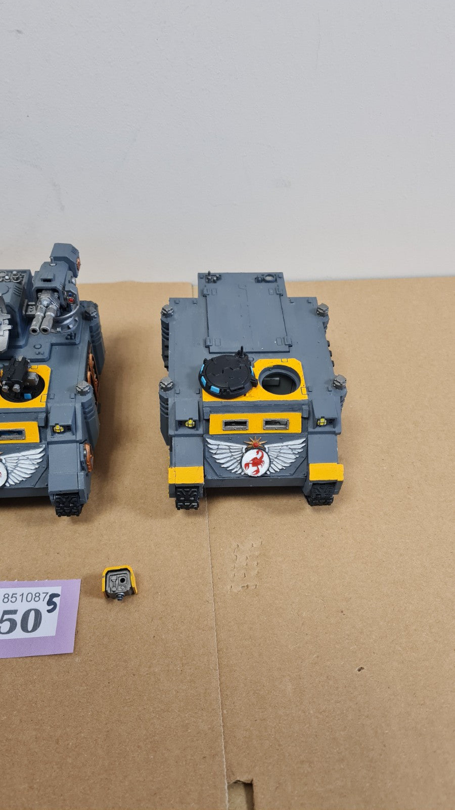 Warhammer 40k Space Marine Hunter Stalker + 2 Rhinos With Red Scorpion Parts