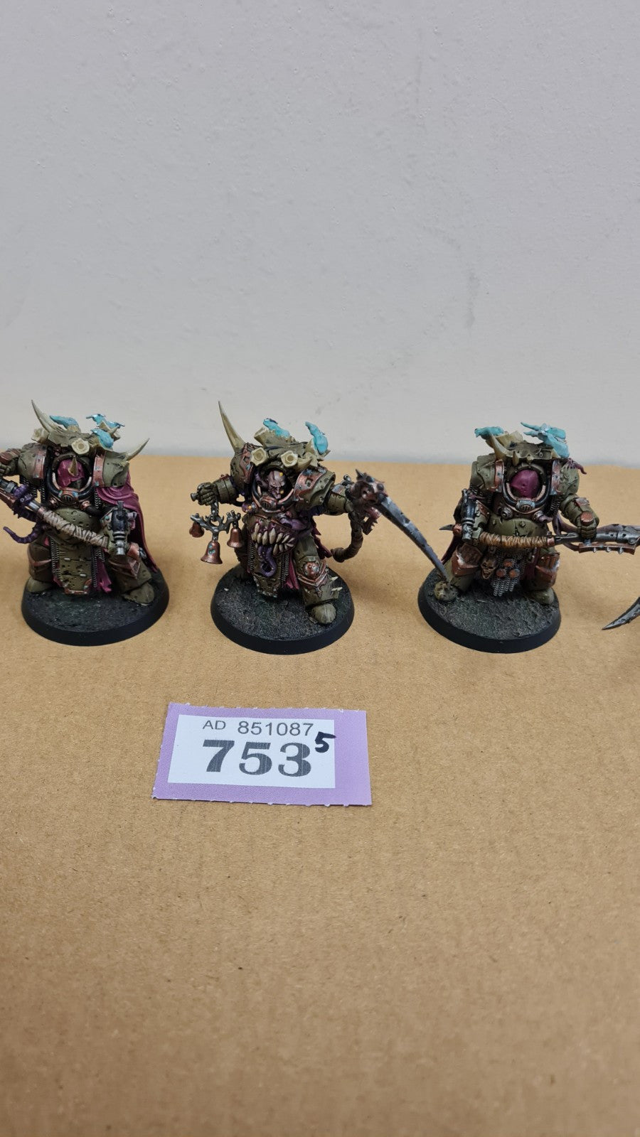 Warhammer 40k Deathguard Deathshroud Terminators Well Painted