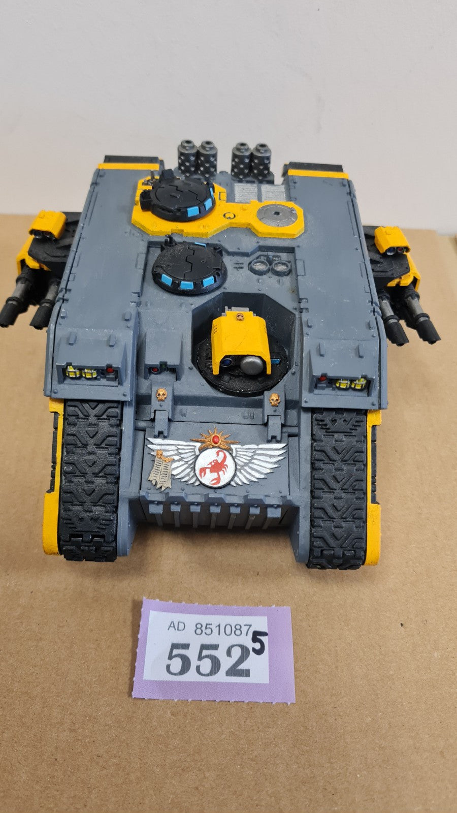 Warhammer 40k Space Marine Land Raider Helios With Red Scorpion Door