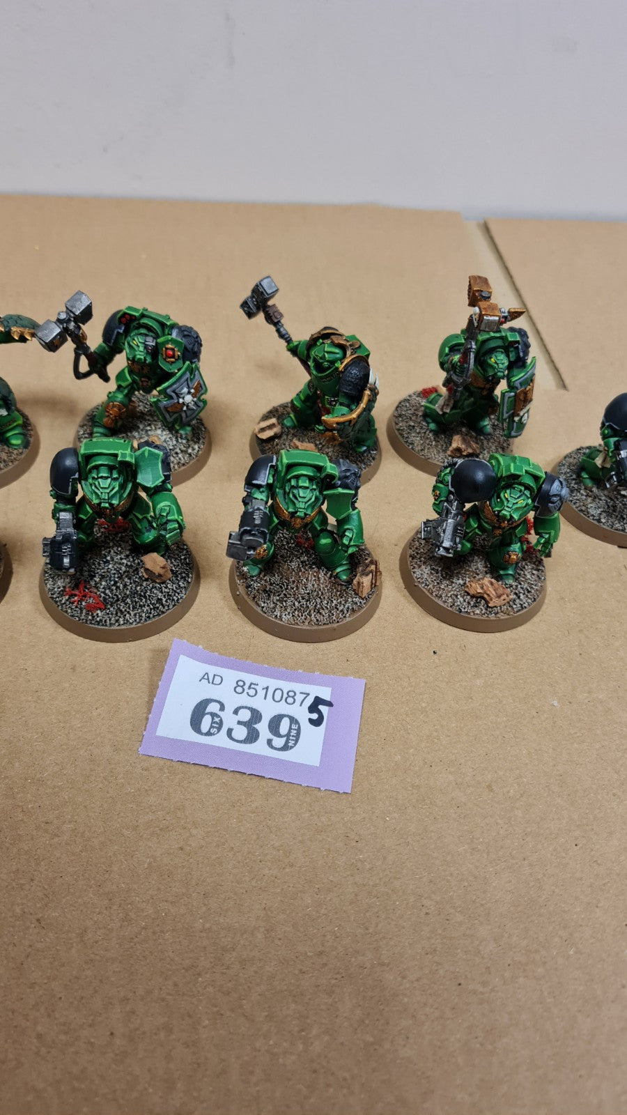 Warhammer 40k Space Marine Terminators X 9 Painted