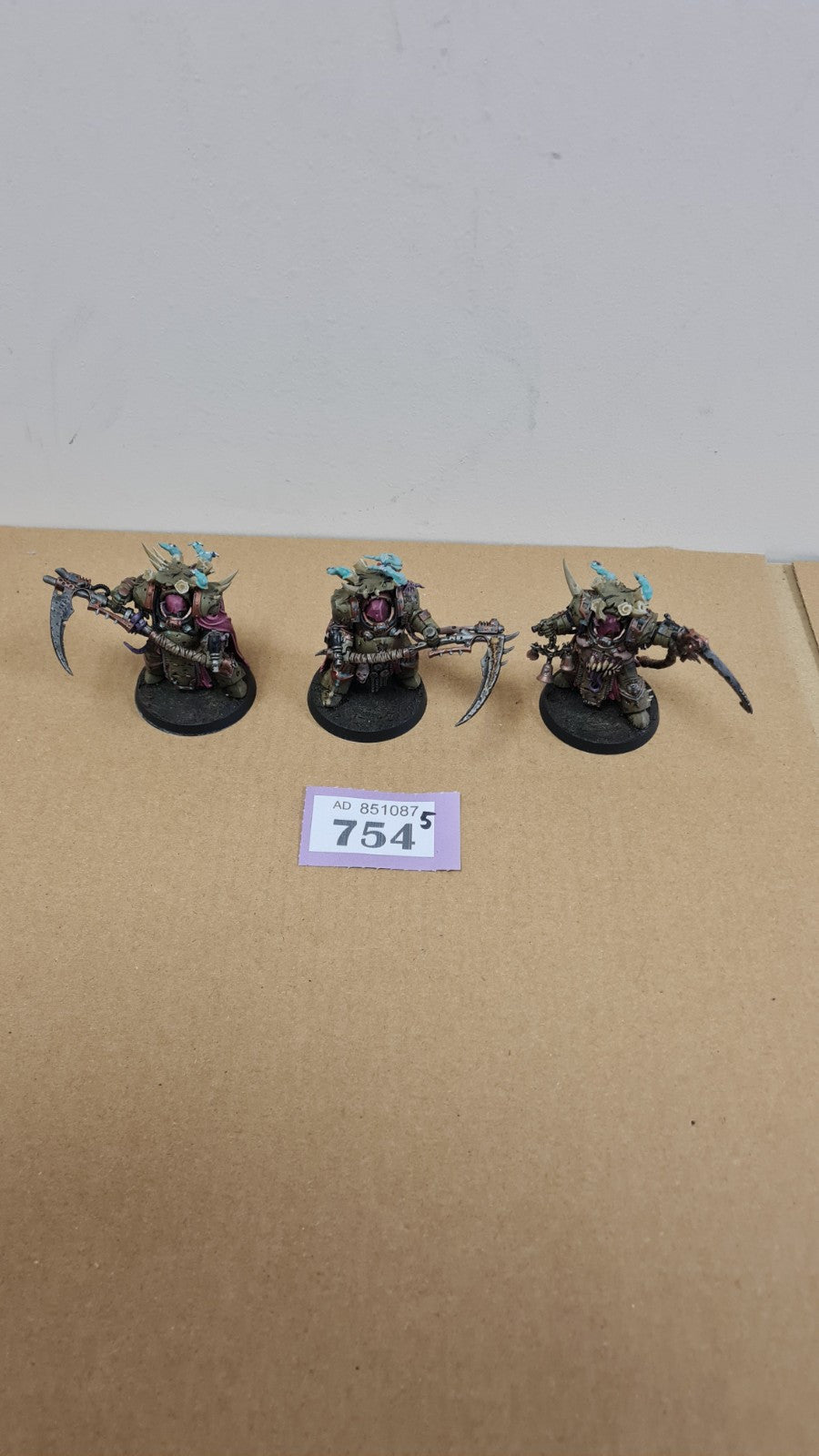 Warhammer 40k Deathguard Deathshroud Terminators Well Painted