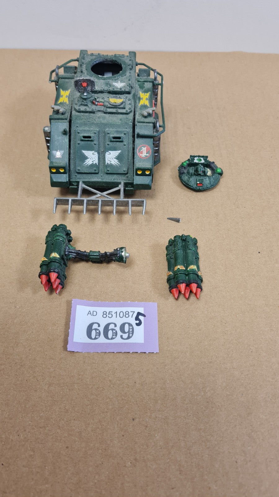 Warhammer 40k Space Marine Whirlwind Tank Metal