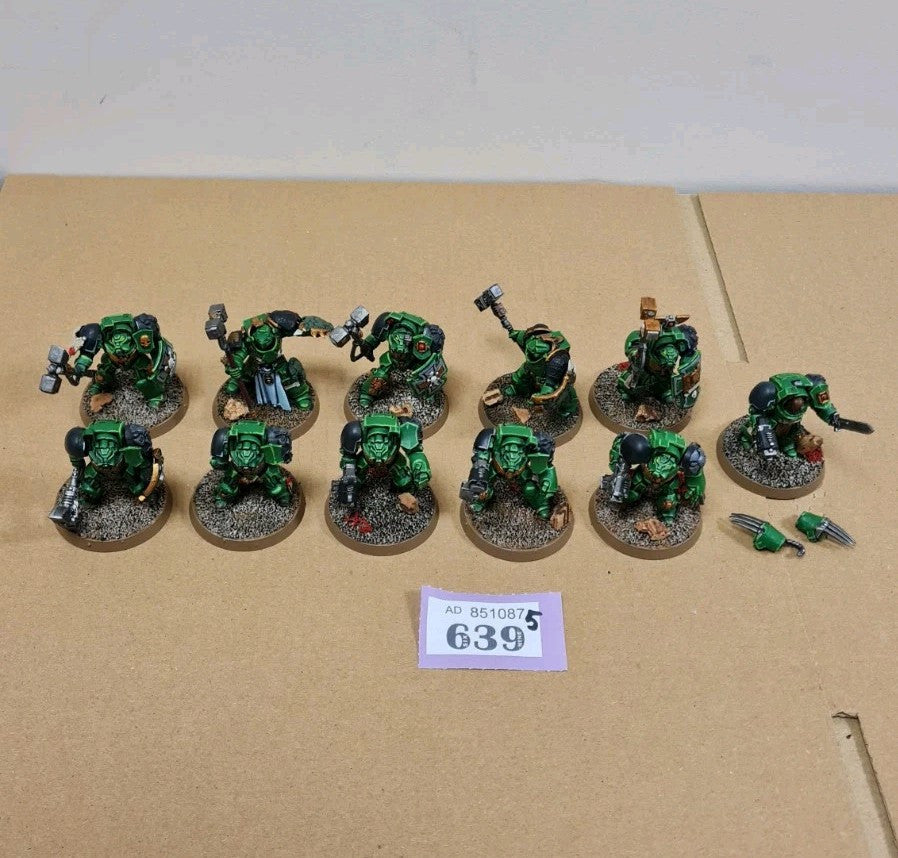 Warhammer 40k Space Marine Terminators X 9 Painted