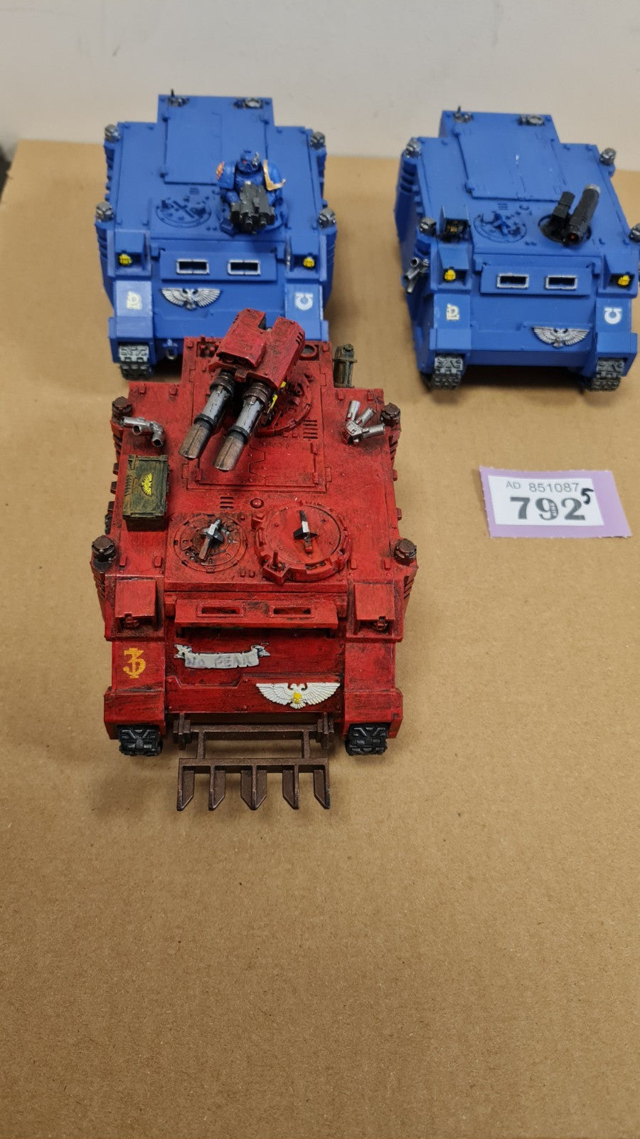 Warhammer 40k Space Marine Rhino X 2 Razorback X 1