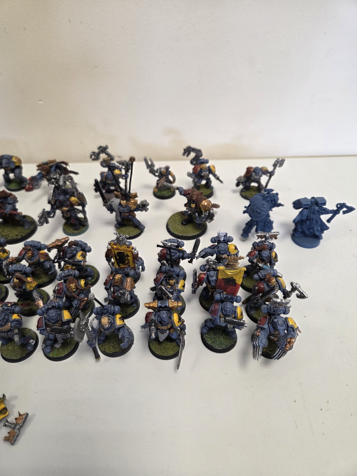 Warhammer 40k Space Marine Space Wolf Army  Lots Of Metals